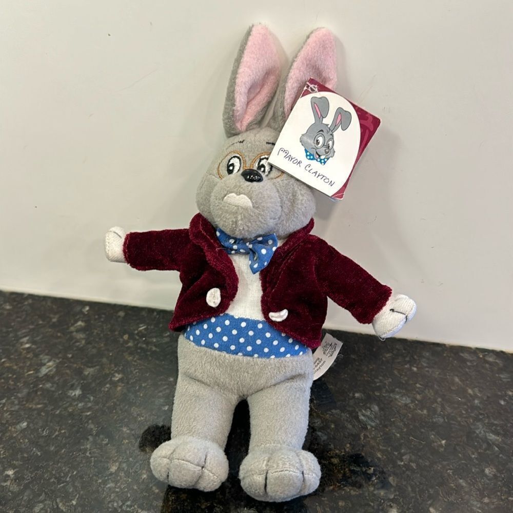 Give Kids the World Village 2014 Mayor Clayton Plush Bunny Rabbit 11" NEW NWT